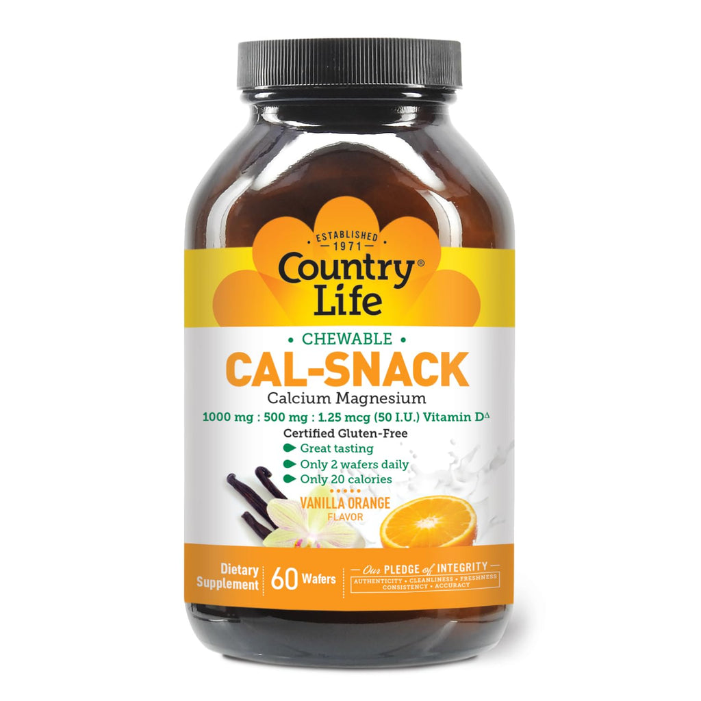 Country Life Cal-Snack Calcium Magnesium Vitamin D - 60 Wafers