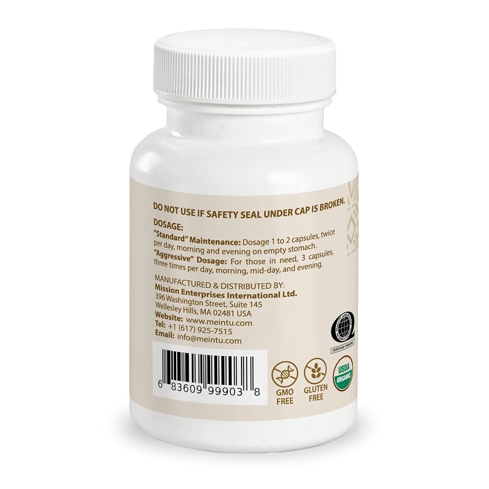 MEINTU Organic 8 Herb Essiac Capsules - 60 Capsules - image 2