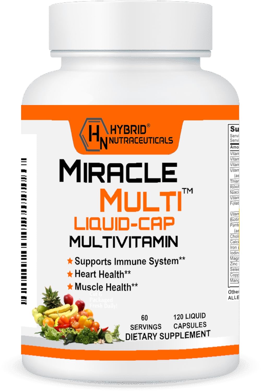 Hybrid Nutraceuticals MiracleMulti Multivitamin - 120 Softgels