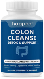Happee Colon Cleanser & Detox for Weight Loss Support, 15 Day Cleanse