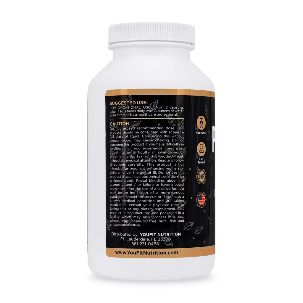 YouFit Nutrition Psyllium Husk Capsules 1450mg - 240 Capsules - image 2