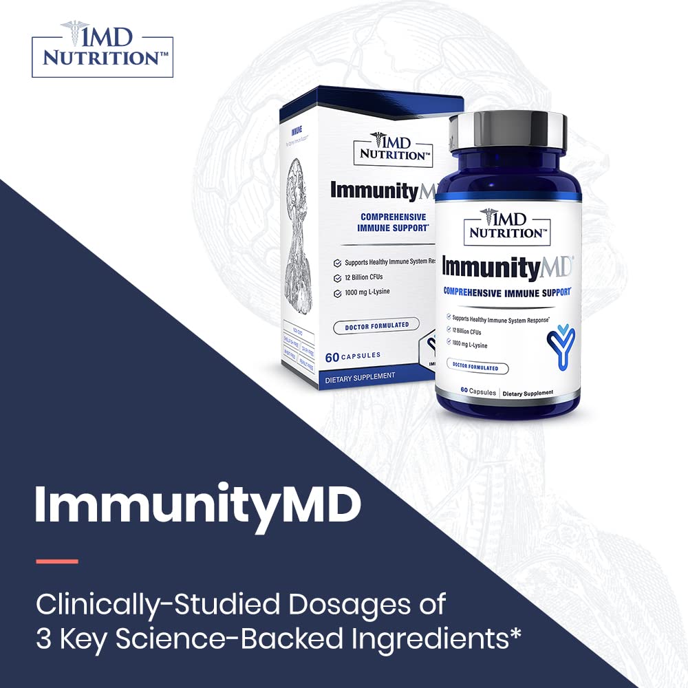 1MD Nutrition ImmunityMD Immune Health Probiotic - 60 Capsules - image 4