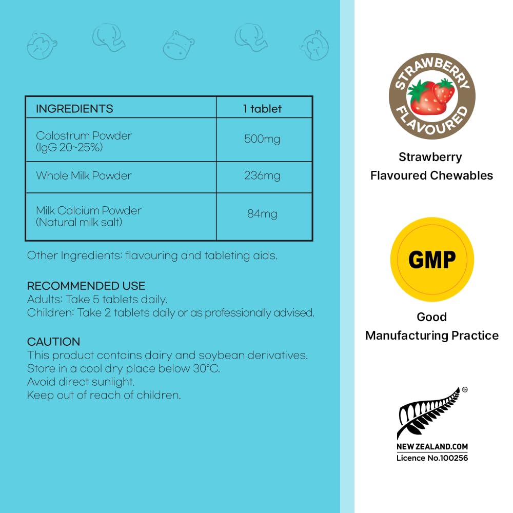 Hi Well Premium Grass-Fed Colostrum1500 120Tablets
