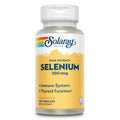 SOLARAY Selenium 200mcg Thyroid Support - 100 Vegetarian Capsules