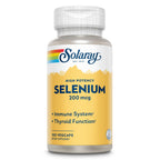 SOLARAY Selenium 200mcg Thyroid Support - 100 Vegetarian Capsules