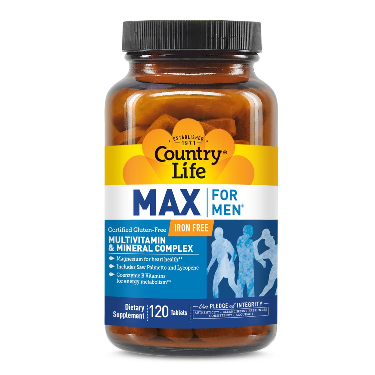 Country Life Max for Men Iron-Free Multivitamin - 120 Tablets