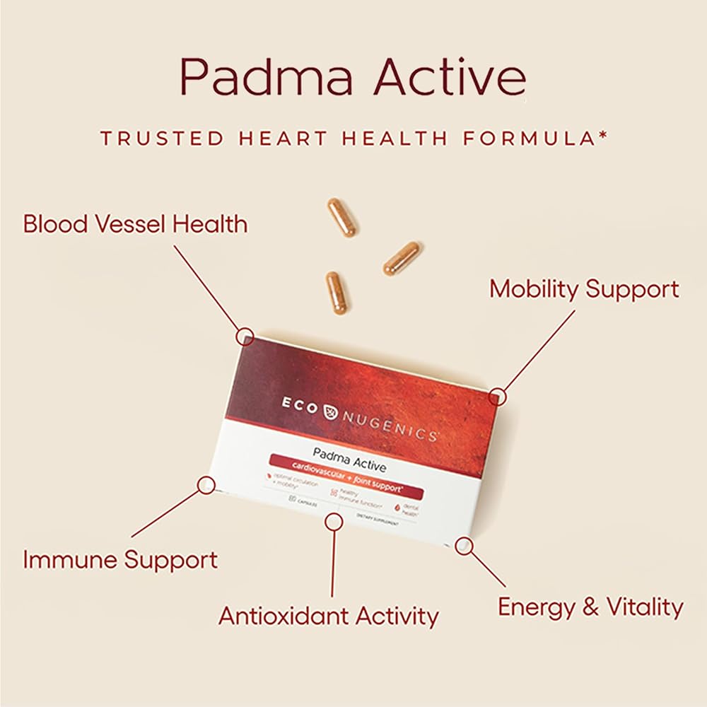 EcoNugenics Padma Active Vitamin C + Herbal Supplement - 100 Capsules - image 2