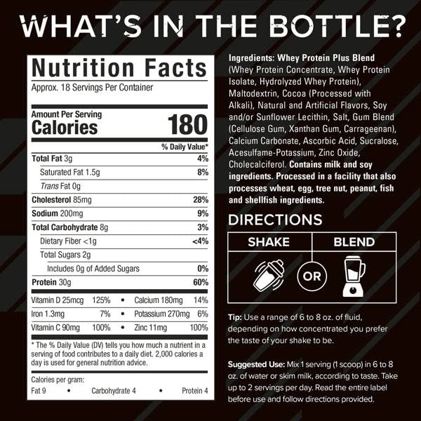 Six Star Whey Protein Powder Plus