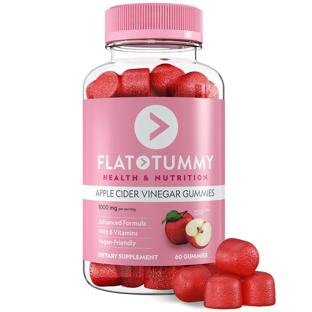 Flat Tummy Apple Cider Vinegar Gummies - 60 Count
