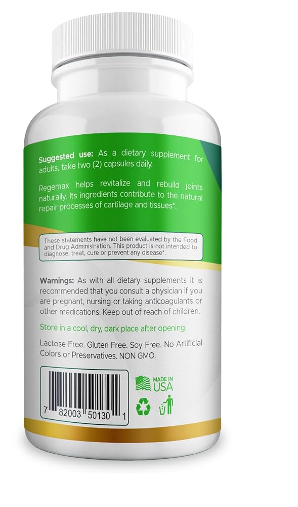 AURA VITAMINS REGEMAX Joint Comfort Supplement - 60 Capsules - image 9