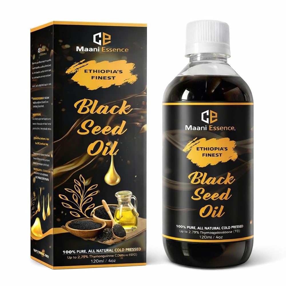 Maani Essence 120ML Ethiopian Black Seed Oil Cold Pressed Nigella