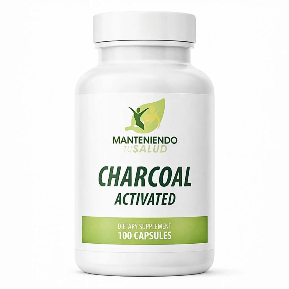 Manteniendo Tu Salud Activated Charcoal 520 mg Digestive Support