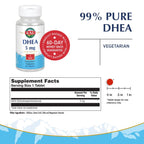 KAL DHEA 5mg Supplement for Women & Men - 60 Tablets - image 2