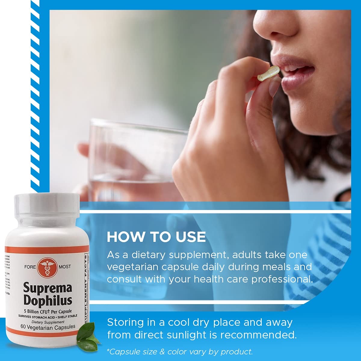 Holistic Health Suprema Dophilus Probiotic - 60 Vegetarian Capsules - image 5