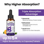 Franguly Liposomal Vitamin B Complex Liquid Sublingual B Complex