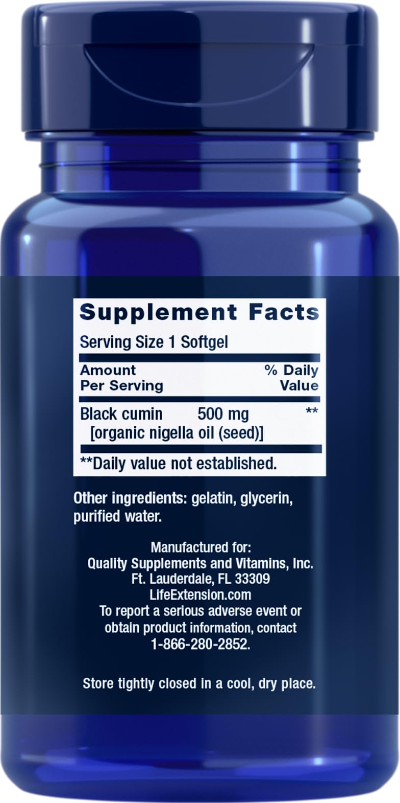 Life Extension Black Cumin Seed Oil Immune Support - 120 Softgels - image 2
