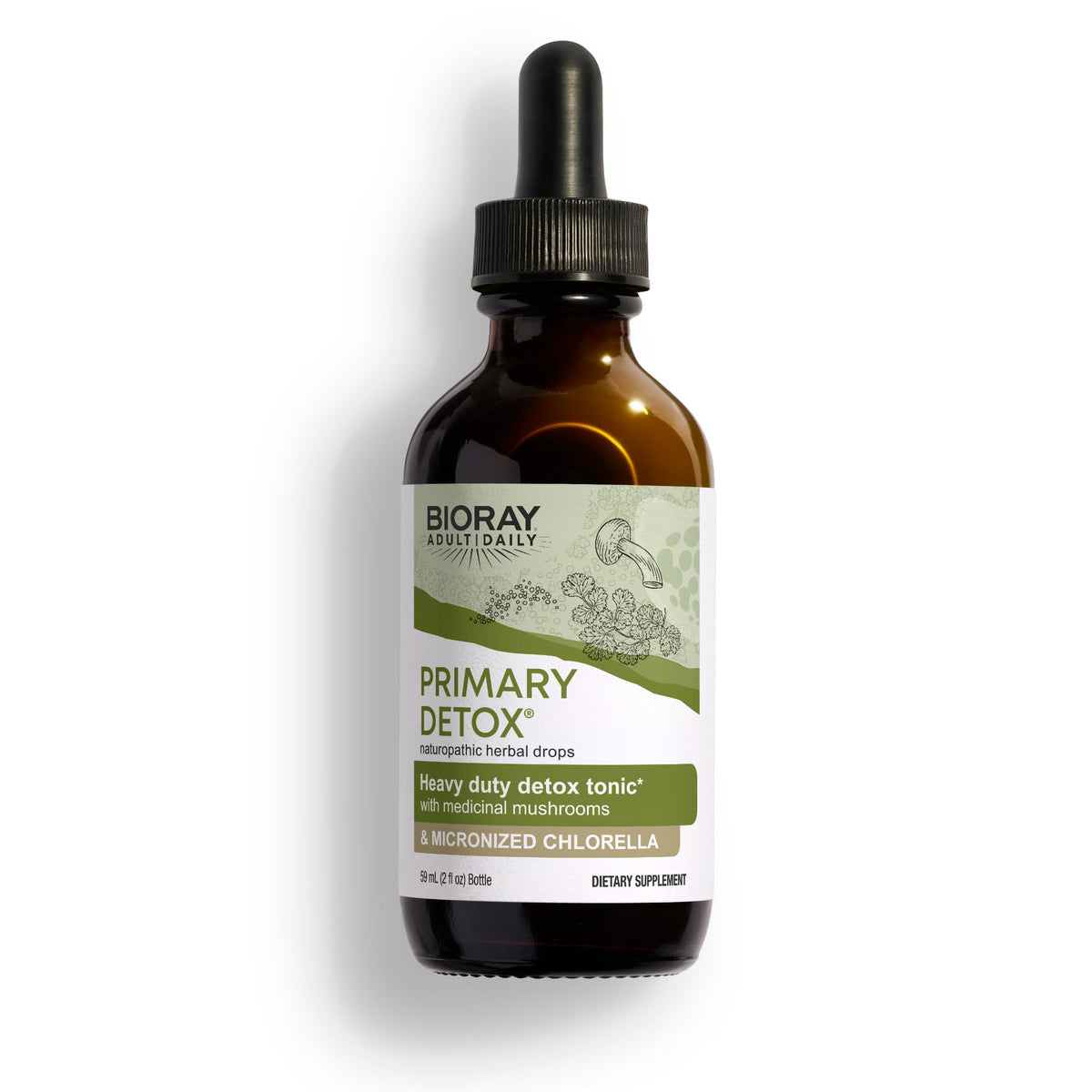 BIORAY Daily Primary Detox with Medicinal Mushrooms - 2 fl oz