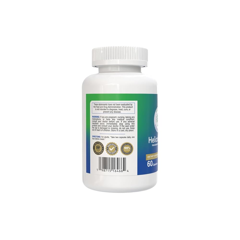 Nutraxcol Pharmaceuticals HELICOBKILLER Digestive Support - 60 Capsules - image 3