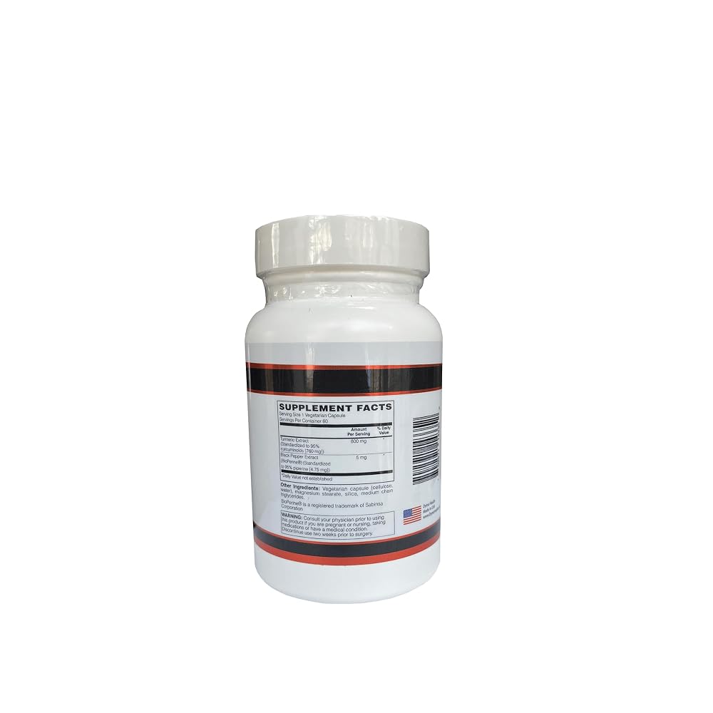 DYMA Turmeric Supplements with Black Pepper - 60 Capsules - image 3