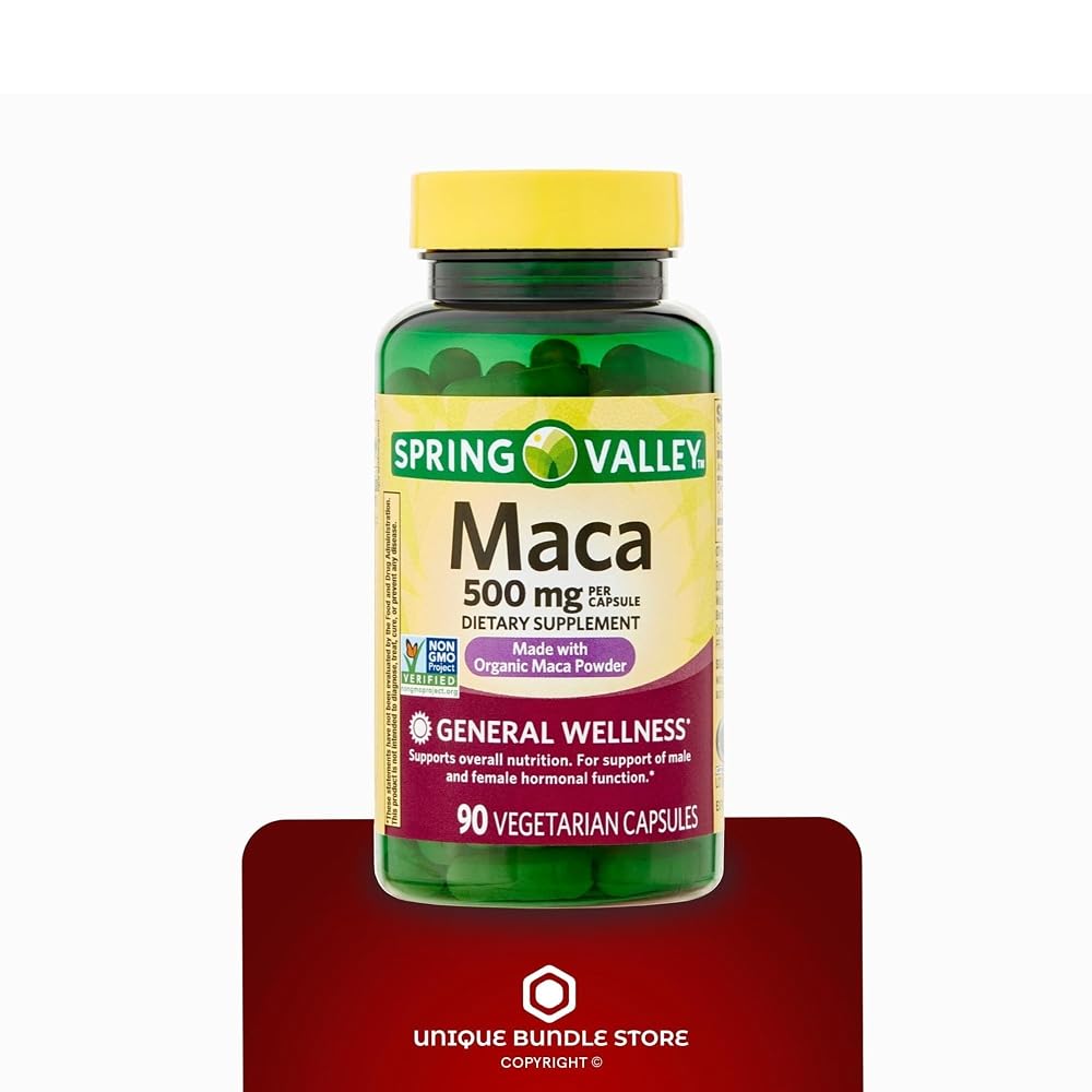Unique Bundle Maca 500mg Organic Root Supplement - 90 Vegetarian Capsules - image 4