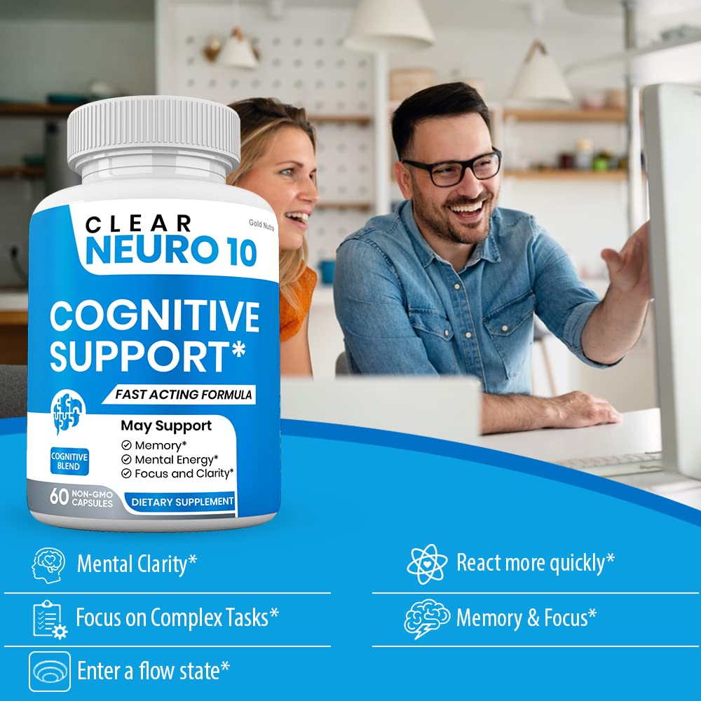 Gold Nutra Clear Neuro 10 Brain Support Capsules - 3 Pack - image 4