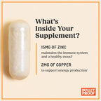 Bulletproof Zinc with Copper Capsules for Immunity and Mood - 60 Count - image 7