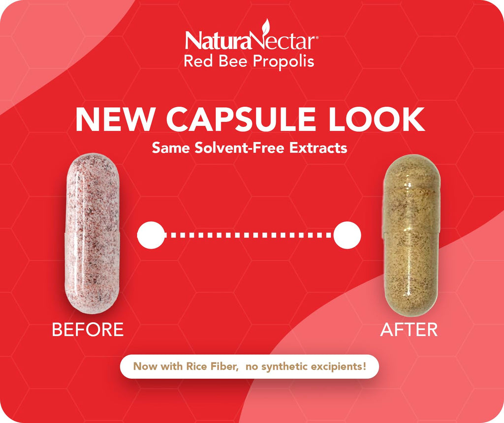NaturaNectar Red Bee Propolis - 60 Vegetarian Capsules - image 7