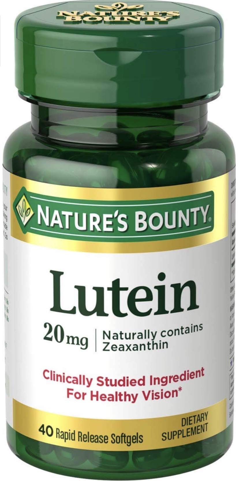Nature's Bounty Lutein 20mg - 60 Softgels