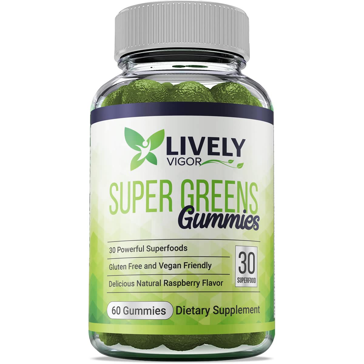 Lively Vigor Super Greens Gummies Multivitamin - 60 Gummies
