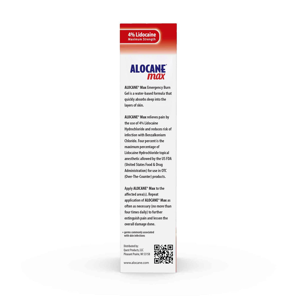 Alocane Max Burn Gel with 4% Lidocaine Antiseptic - 4 fl oz - image 3