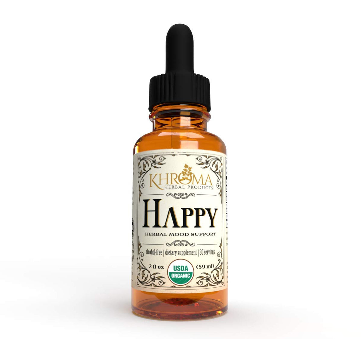 Khroma Herbal Products Happy Organic Mood Supplement - 2 Fl Oz