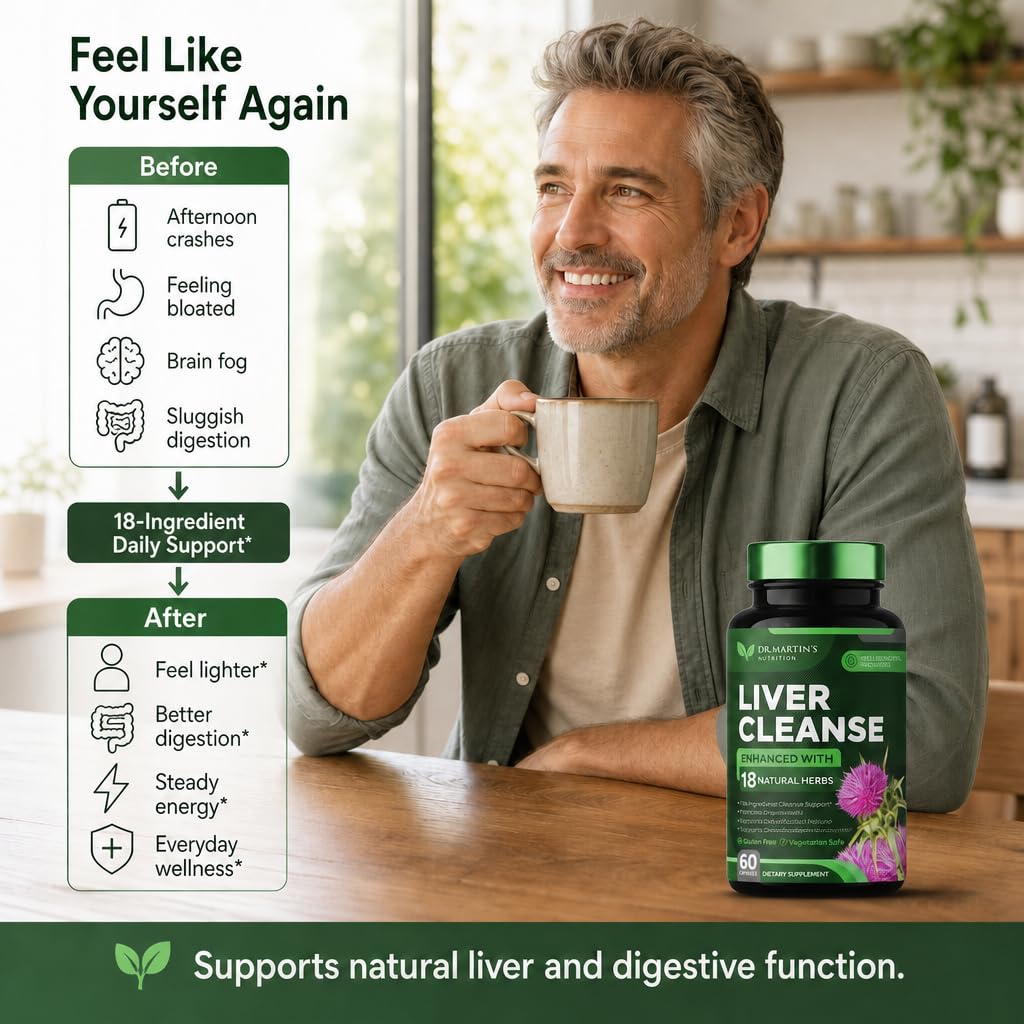 DR. MARTIN'S NUTRITION Liver Cleanse Detox & Repair Formula Supplement - image 2