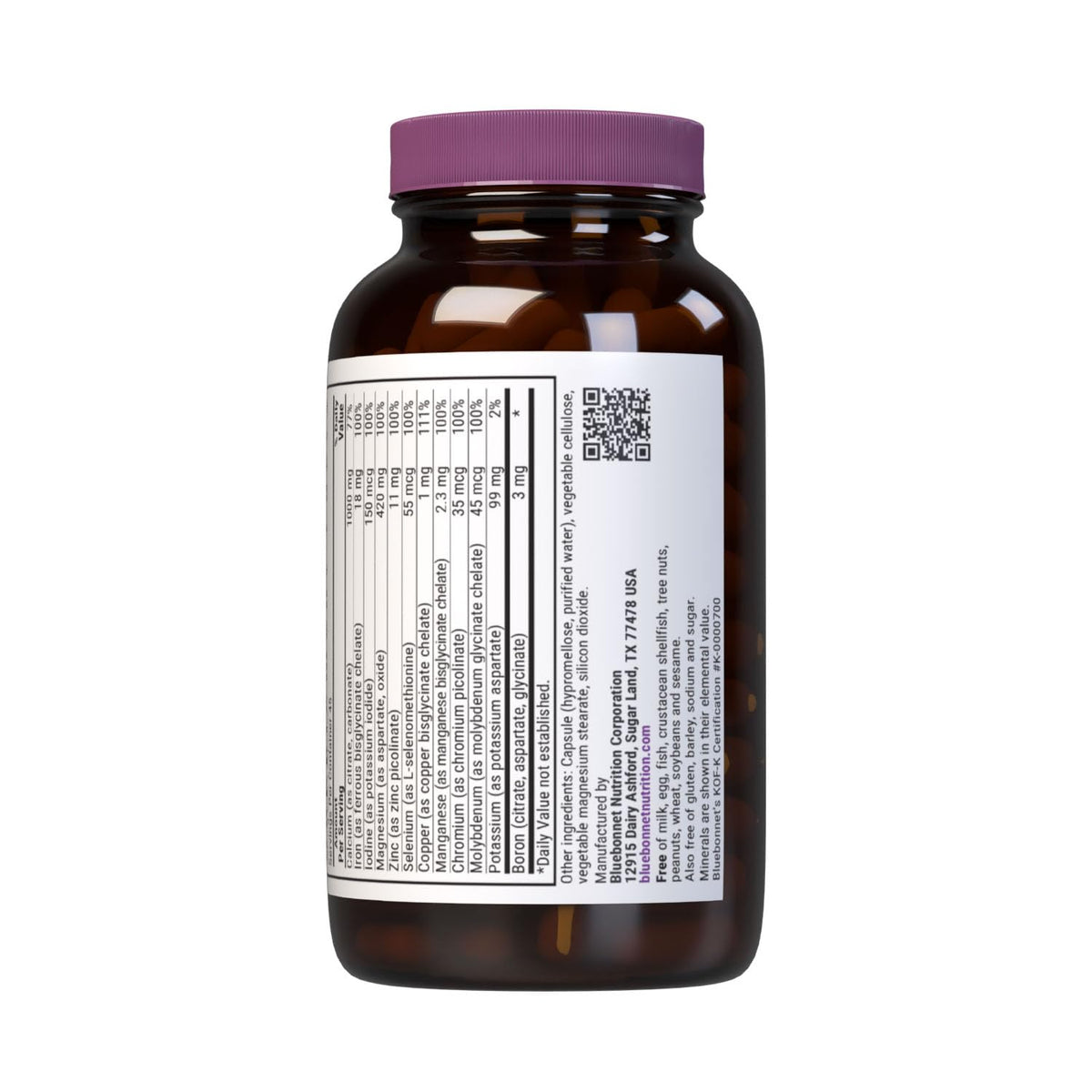 Bluebonnet Bluebonnet Multi Plus Boron Vegetarian Capsules Iron Count
