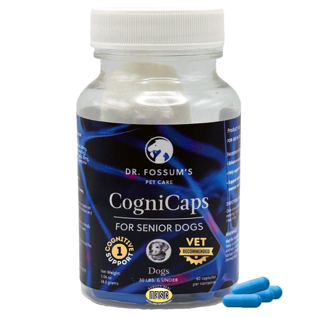 Dr. Fossum's Pet Care CogniCaps Dog Dementia Cognitive Support - 60 Capsules