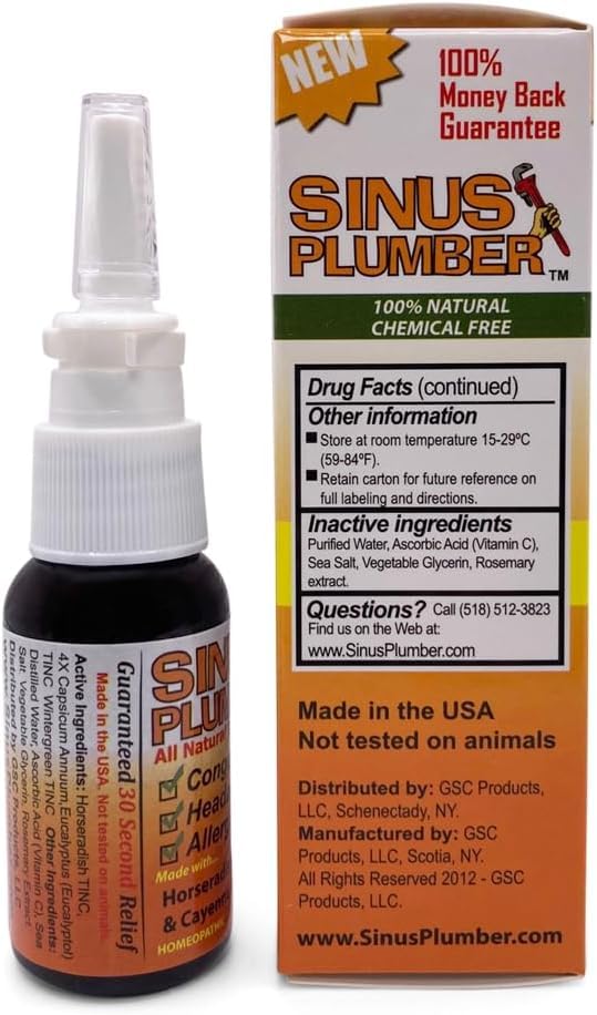 2-Pack of Sinus Plumber Allergy Nasal Spray - The Ultimate Congestion - image 3