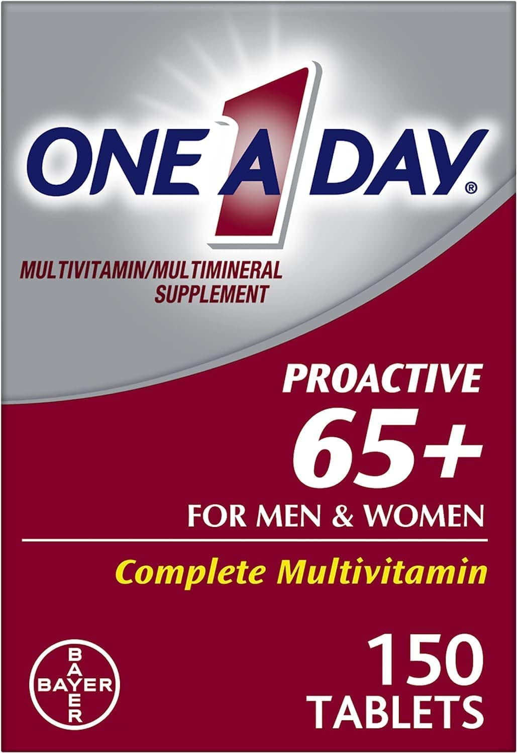 ONE A DAY Proactive 65 Plus Multivitamin for Men and Women - 300 Tablets