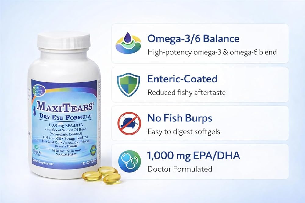 MaxiTears MedOp Dry Eye Formula - 120 Softgels - image 5