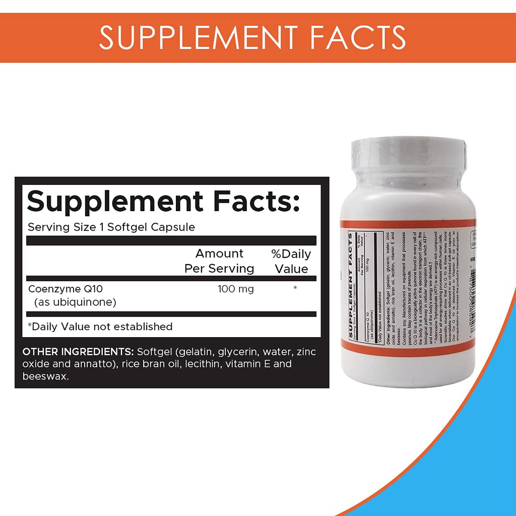 Holistic Health CoEnzyme Q10 100 mg - 60 Softgels - image 2