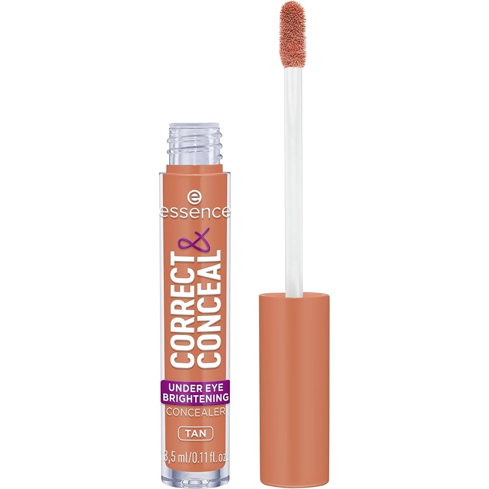 Essence Correct & Conceal Under Eye Brightening Concealer Tan - 0.11 Fl Oz