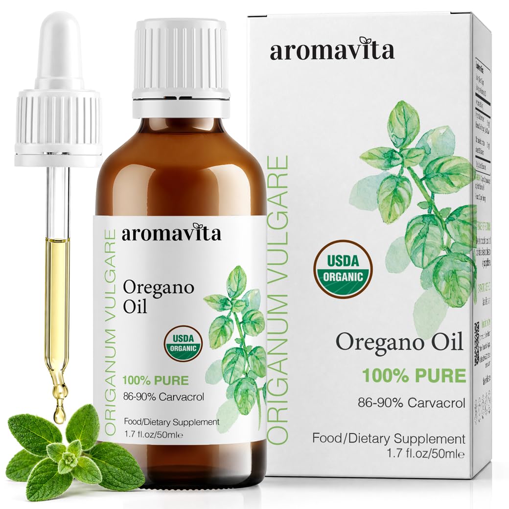 AROMAVITA Essential Oil of Oregano - 100% Pure Undiluted