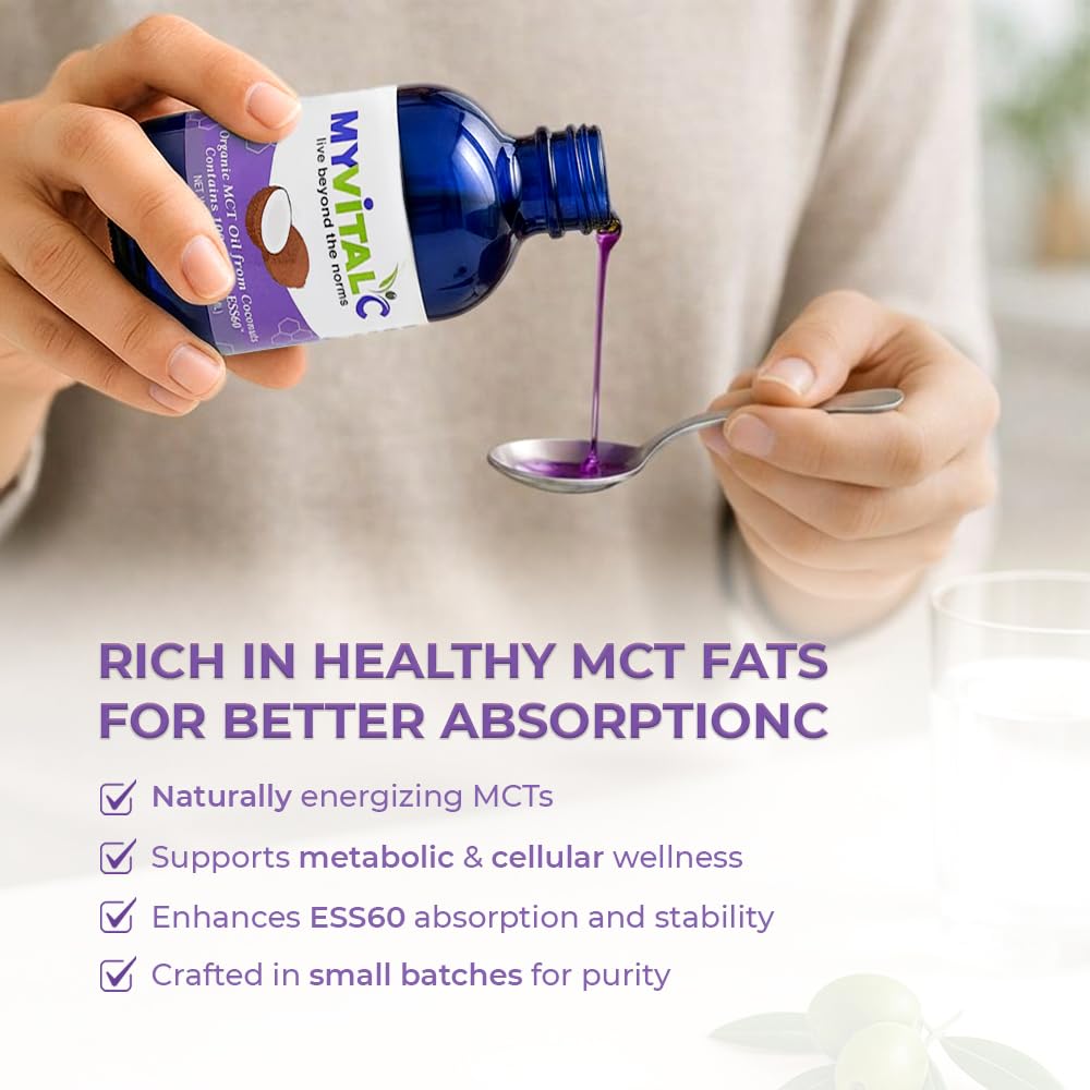 MyVitalC Organic MCT Oil with ESS60 - 120ML - image 4