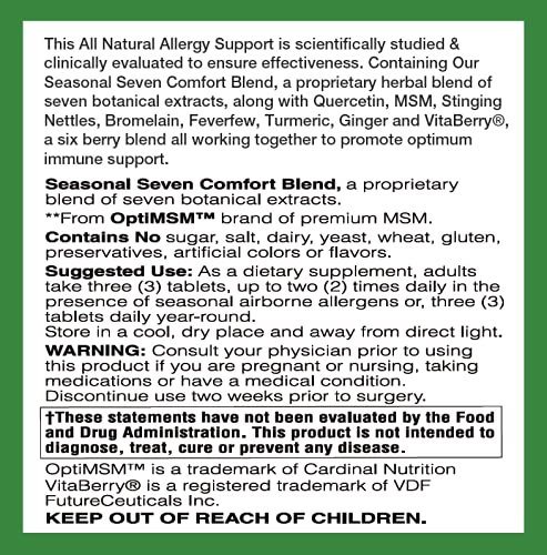 LifeSource Vitamins Allergy Support - 90 Capsules - image 2