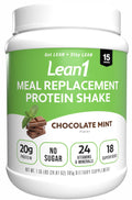 LEAN1 Chocolate Mint Meal Replacement Protein Powder - 15 Servings
