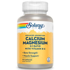 Solaray Calcium & Magnesium with D2 Amino Acid Chelate - 90 Capsules
