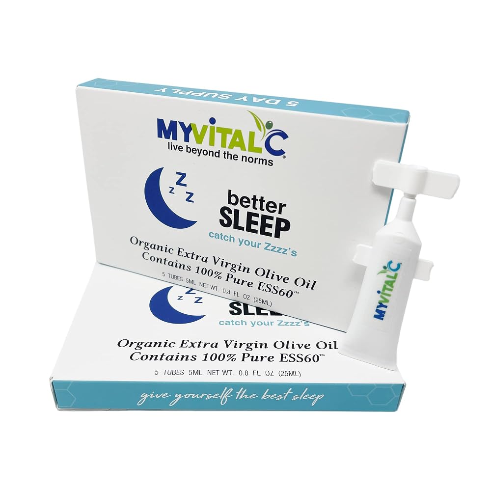 MyVitalC Better Sleep Supplement Shots ESS60 Olive Oil - 50 mL Pack of 2