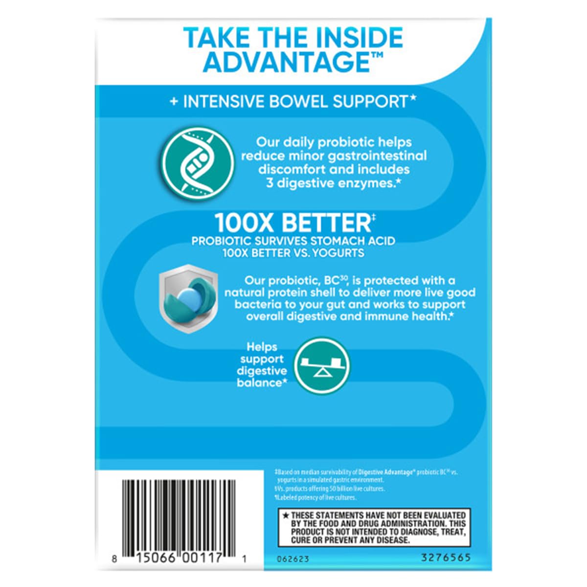 Schiff Digestive Advantage IBS Probiotics with Enzymes - 96 Capsules - image 3