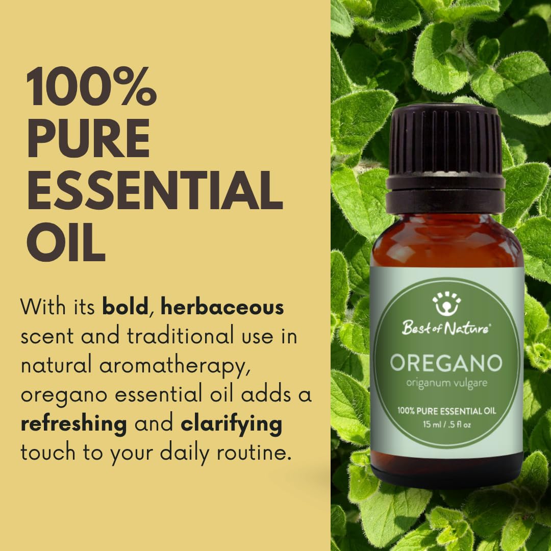 Best of Nature Oregano Essential Oil 100% Pure - 0.5 Fl Oz - image 2