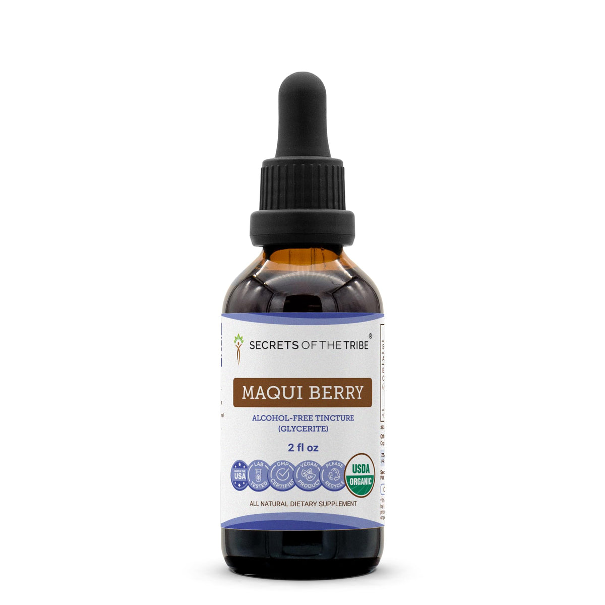 Secrets of the Tribe Maqui Berry Tincture Cardiovascular Support - 2 FL OZ