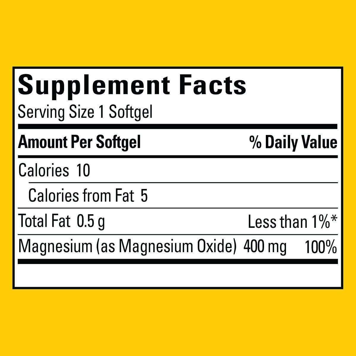 Nature Made Extra Strength Magnesium 400 mg - 150 Softgels - image 2