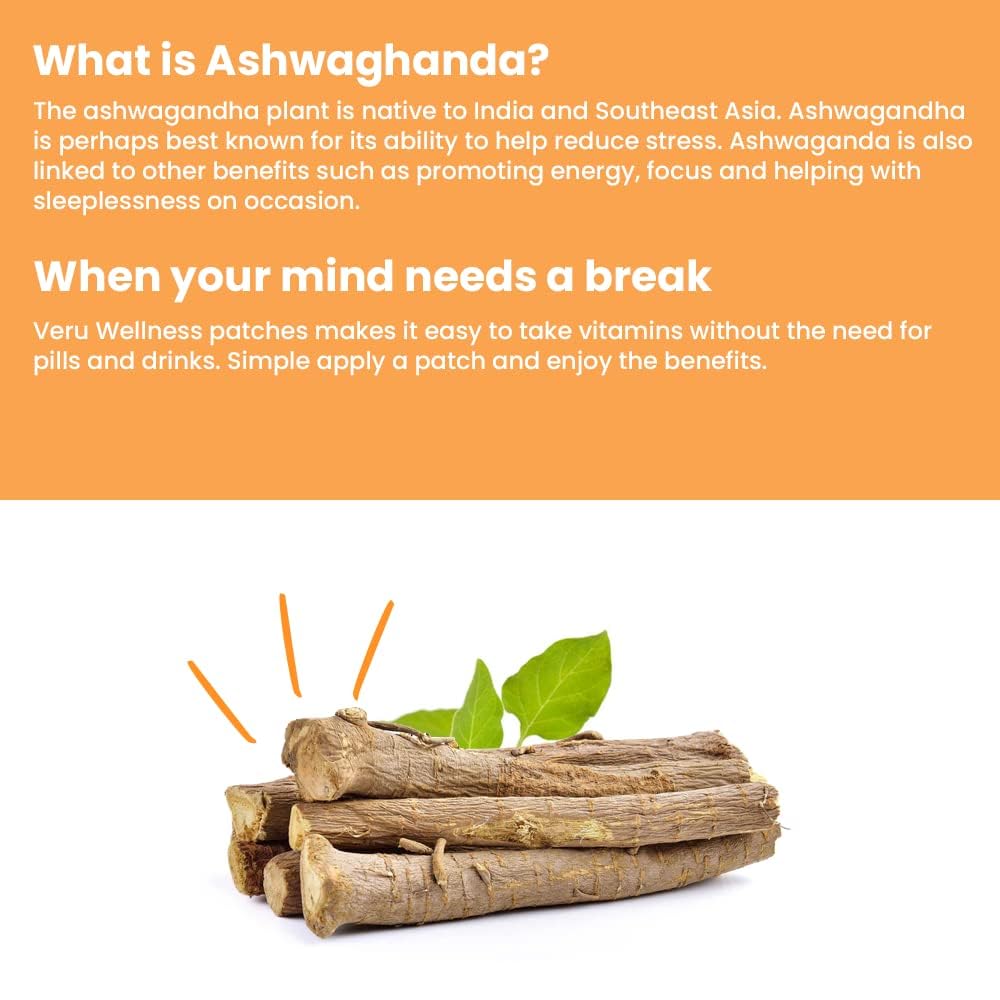 Veru Wellness Ashwagandha Patches Stress & Mood Support - 60 Count - image 4